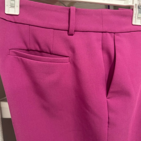 Ann Taylor Fuchsia Ankle Pants - Picture 3 of 6